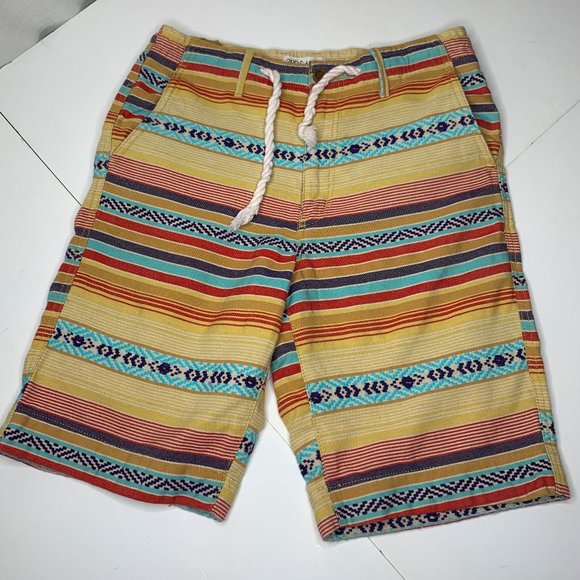 3rd & Army Other - 3RD & ARMY CAMEL WESTERN TRIBAL STRIPED SHORTS 32